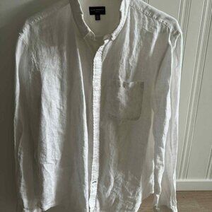 Club Monaco Linen Shirt Sz Small